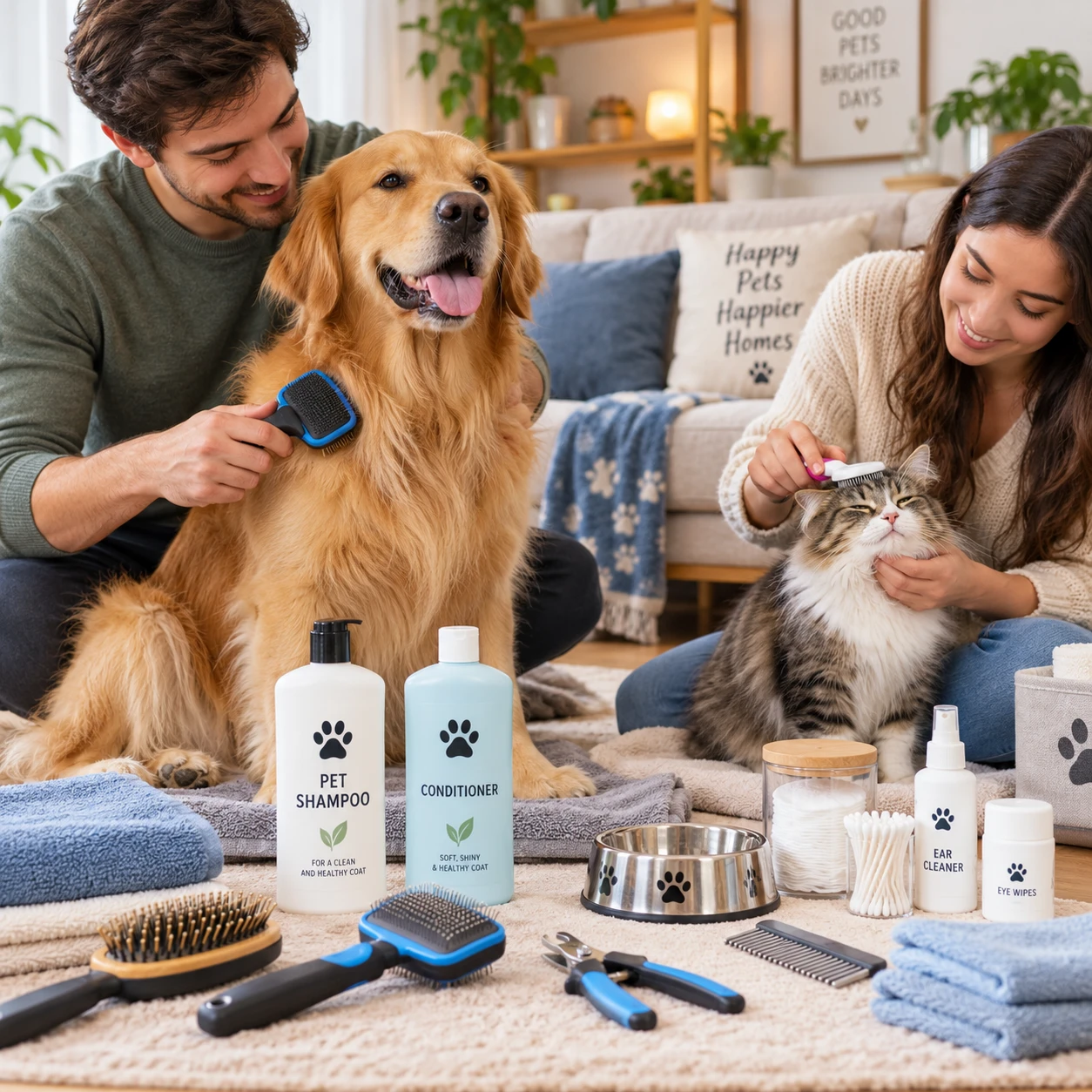 Productos de higiene imprescindibles para tu mascota: de champús a cepillos